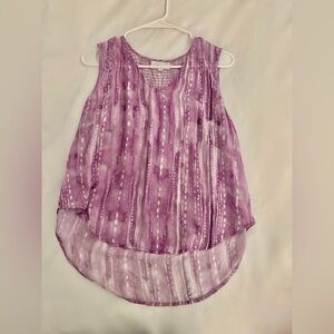 Bella Dahl Smocked Shoulder Sleeveless Top